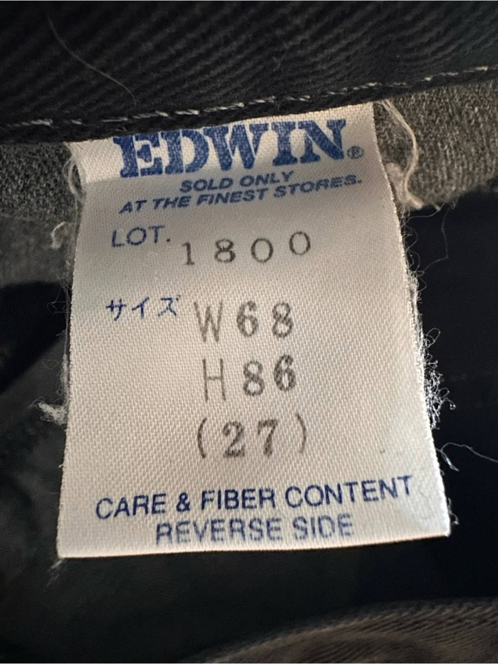 Edwin rare authentic
